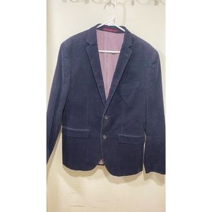 H&M Mens Jacket Blazer Curdoroy Sz 40R Blue